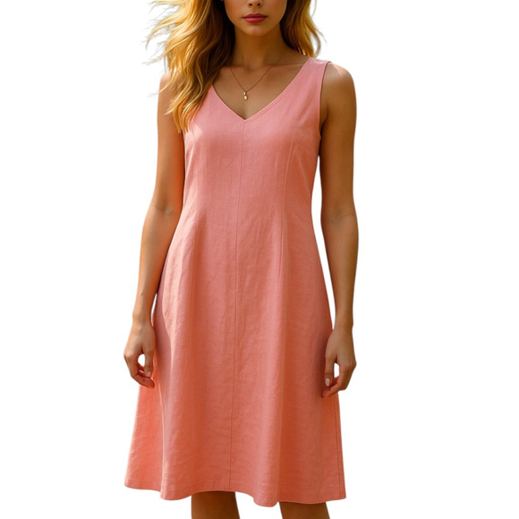 J. Jill Dresses & Skirts - J.Jill Love Linen Shift Dress Pink XS Sleeveless